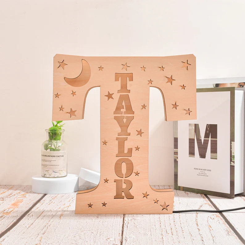 Personalized Letter Name Night Light