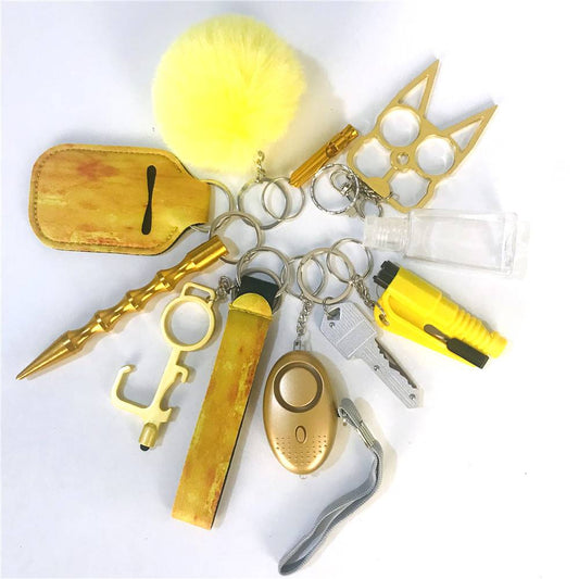 Yellow Halo Dyeing Keychain Kit-11 Pcs/kit