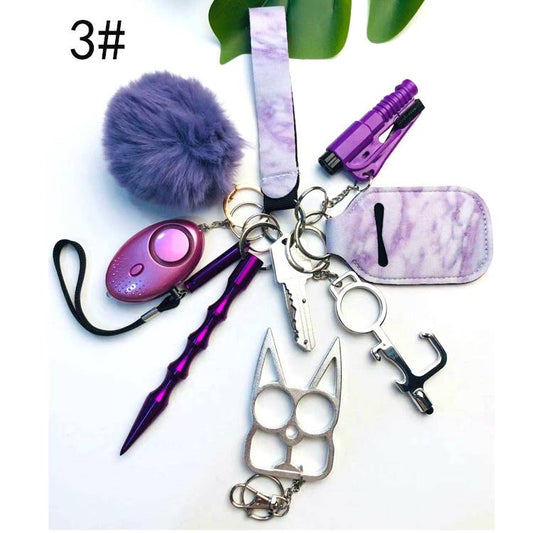 Purple Cherry Keychain Kit-11 Pcs/kit