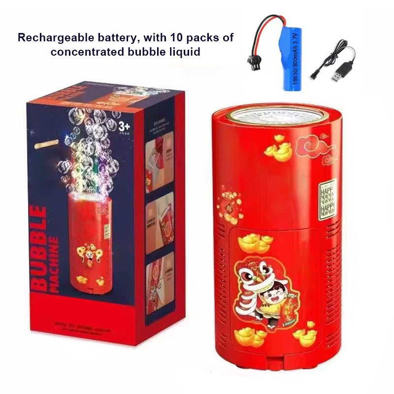 New Year Gift Fireworks Bubble Machine