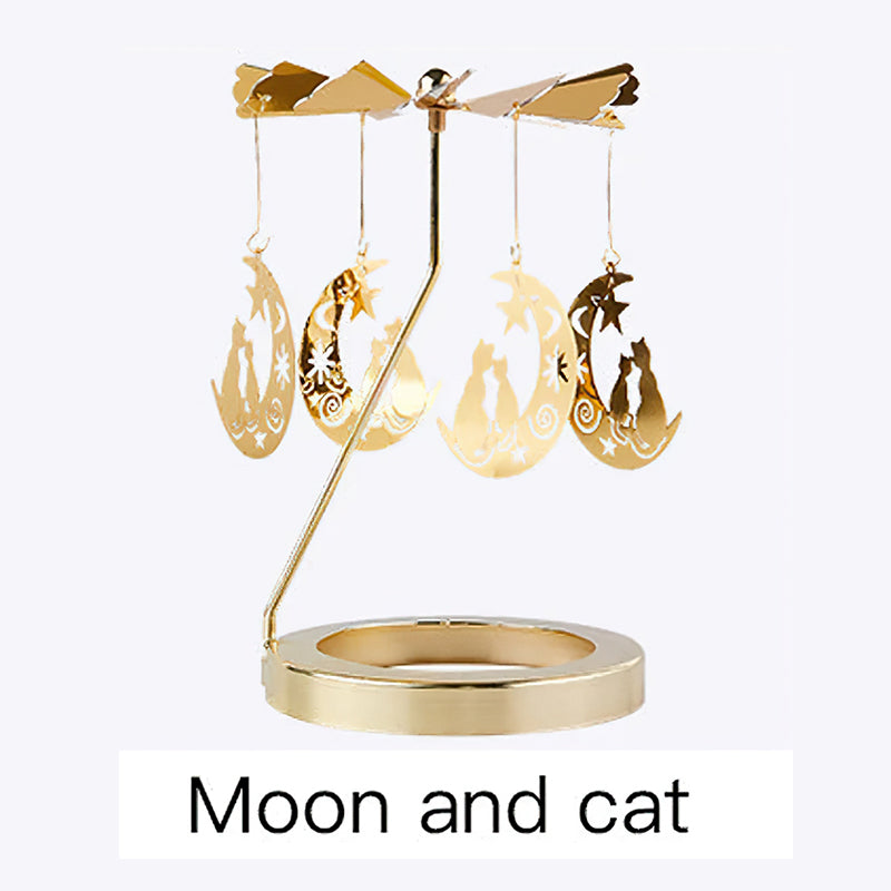 Moon and Cat Candle Carousel