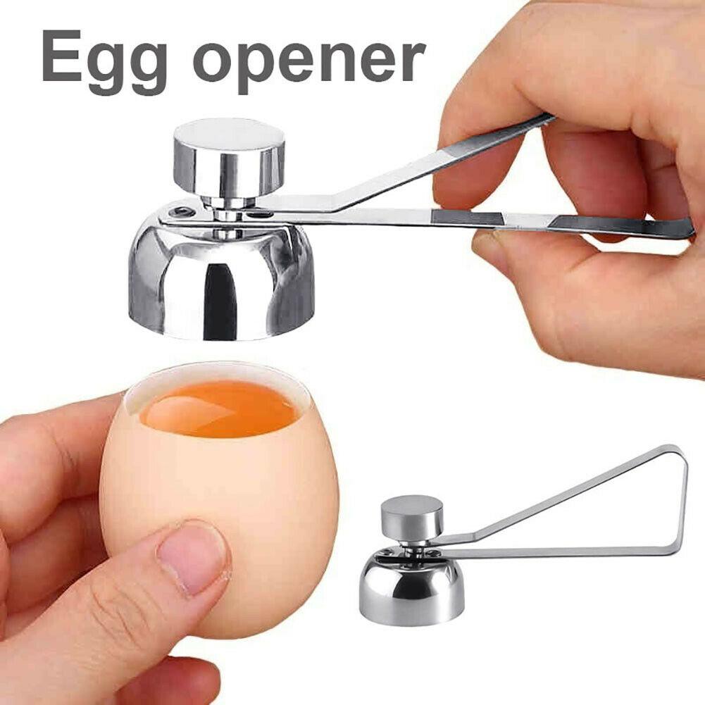 Stainless Steel Egg Shell Opener Topper Cutter Cracker Knocker Kitchen Cook Tool