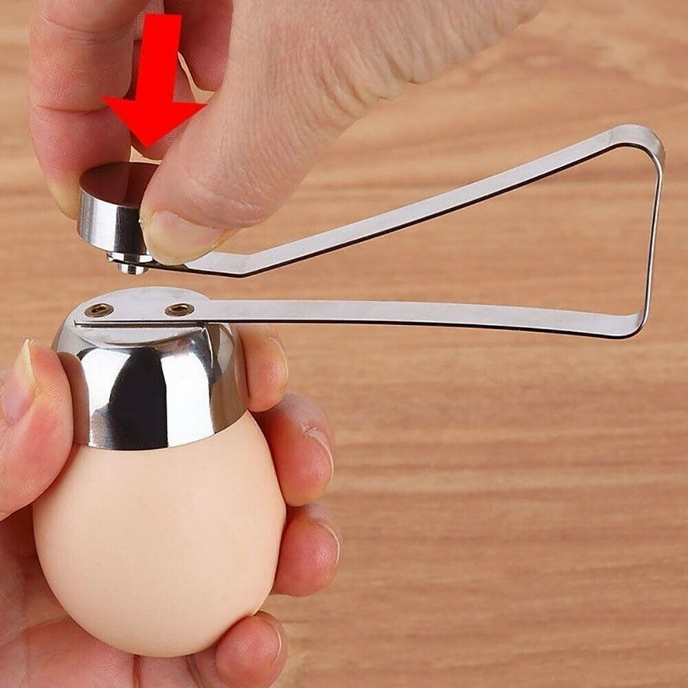 Stainless Steel Egg Shell Opener Topper Cutter Cracker Knocker Kitchen Cook Tool