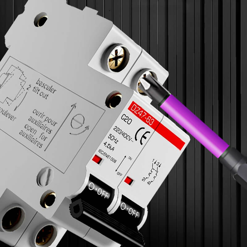 Cross And Slotted Screwdriver Bits For Electricians